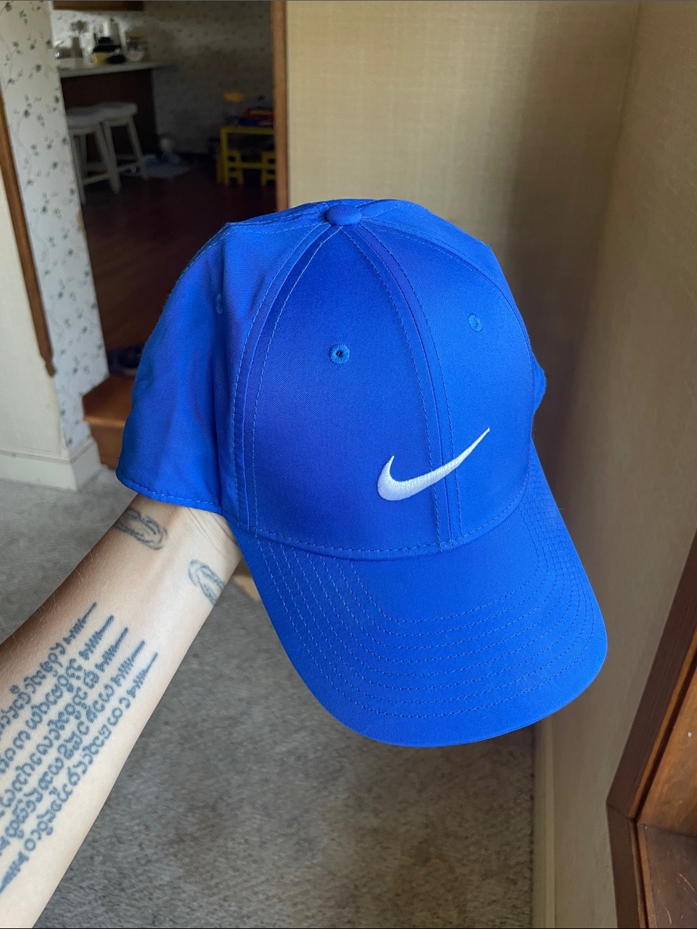 Nike Golf Royal Blue Baseball Cap with White Swoosh